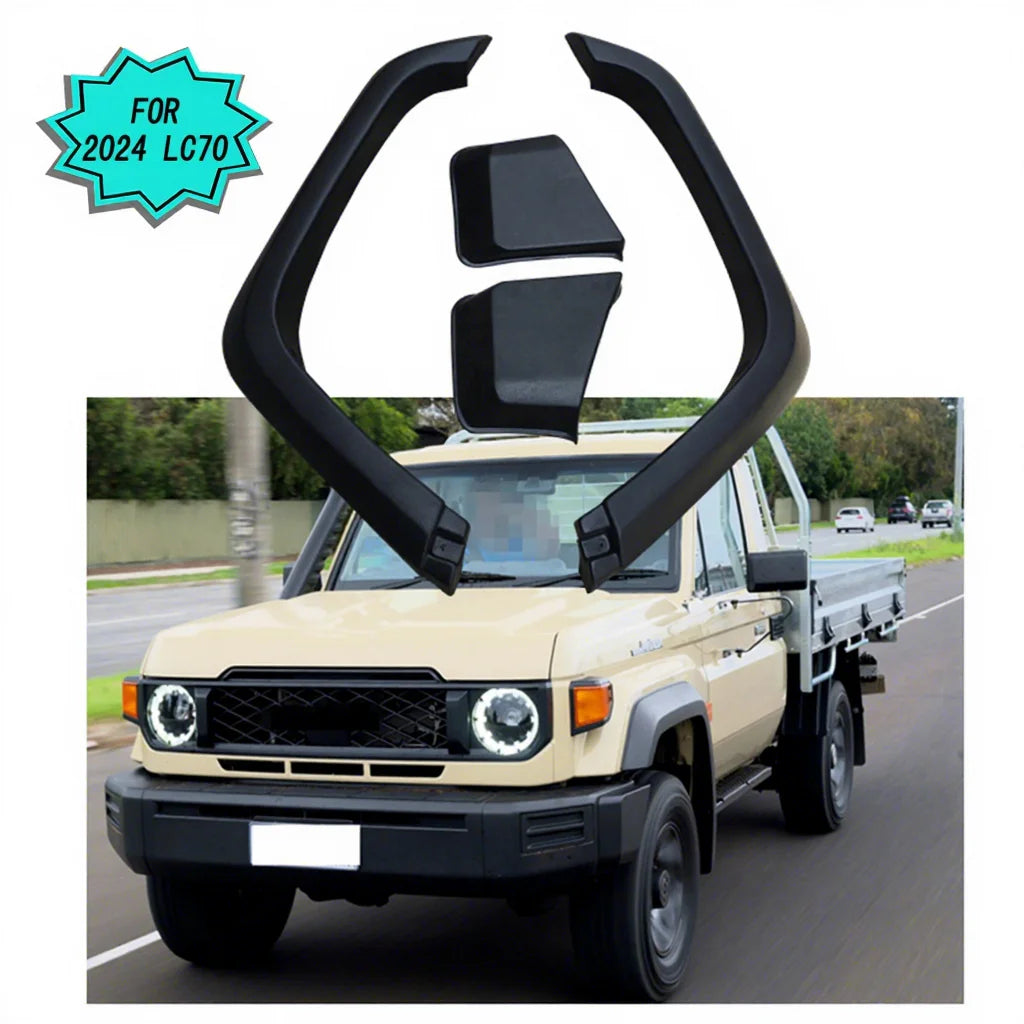 Factory Style ABS 4x4 Truck Accessories Front Fender Flares & Guards for Land Cruiser 70/76/79 Series 2024+
