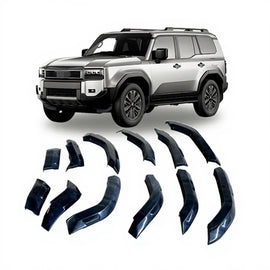 Factory Style ABS Smooth Black Fender Flares for 2024 Land Cruiser Prado 250 4x4 Wheel Arch Flares