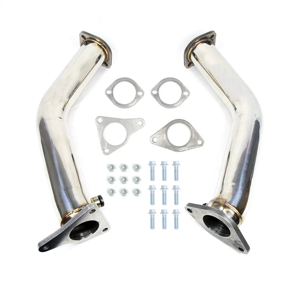 For Infiniti Q50 Q60 Nissan RZ34 VR30DTT 3.0T Lower Downpipes Upgrade Race Downpipes 3 Inch Test Pipe Exhaust