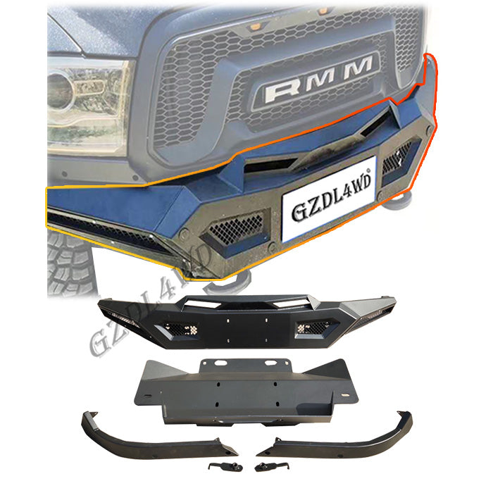 For Ram 1500 2500 3500 2010+ 4x4 Steel Bumper Auto Bull bar Front Bumper