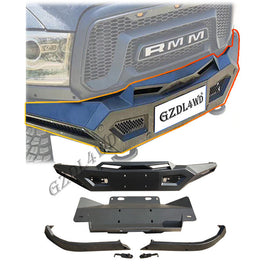 For Ram 1500 2500 3500 2010+ 4x4 Steel Bumper Auto Bull bar Front Bumper