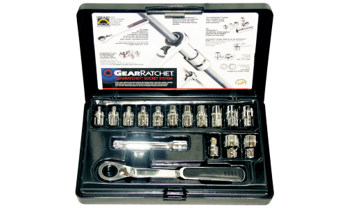 13mm Hex Metric GearRatchet Socket Set, 16 Piece