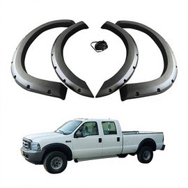 GZDL4WD 4X4 Accessories Fender Protector Wheel  Fender Flares Arches for F250  F350 1999-2007 Offroad Trim Wheel Arch