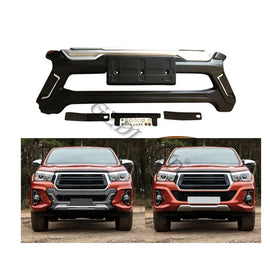 GZDL4WD Auto Accessories Car Part Front Bumper Guard With Led Lights for Hilux Rocco 2018+