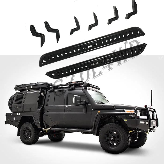 GZDL4WD Auto Exterior Accessories Fixed Offroad Footstep Side Car Running Board Step for Land Cruiser79 LC79