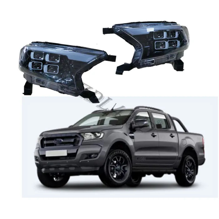 GZDL4WD Car Accessories Facelift Lens LED Headlight for Ranger T7 T8 2015-2020 Front Head Lamp