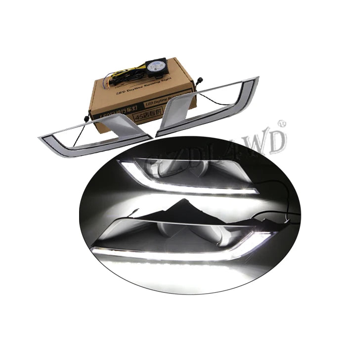 GZDL4WD Car DRL LED Daytime Running Light Fog Lights for Ranger T7 Waterproof