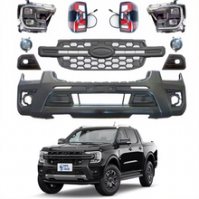 Load image into Gallery viewer, GZDL4WD Car Exterior Accessories Front Bumper Kits for Ranger T9 XL XLS Upgrade to Wildtrack Grille Headlight Taillight 