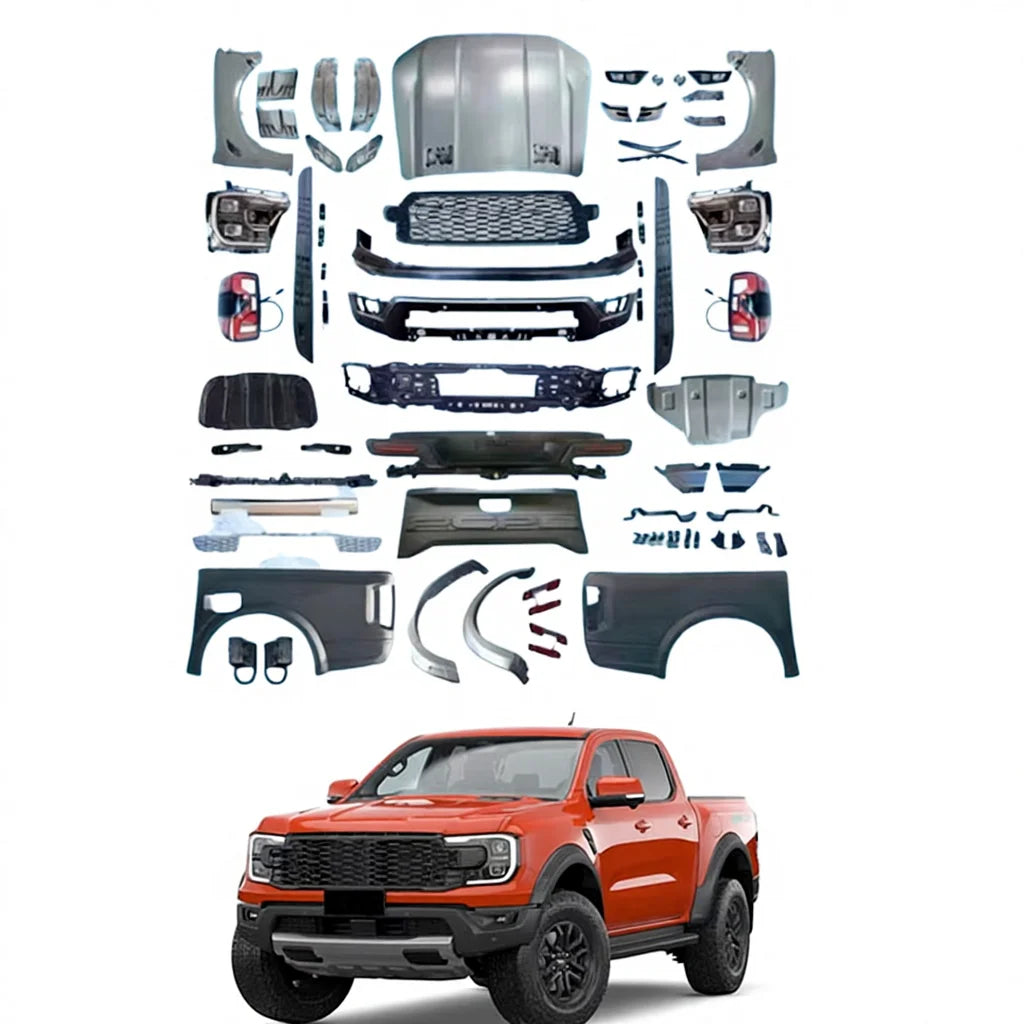 GZDL4WD Car Exterior Conversion Accessories Front Bumper Body Kits for Ranger T6 T7 T8 2012-2021 Upgrade Raptor Auto Bod