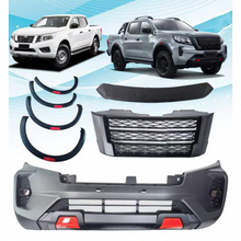 Load image into Gallery viewer, GZDL4WD Front Facelift Bumper Upgrade Body Kit for Np300 2015-19 Upgrade to 2021