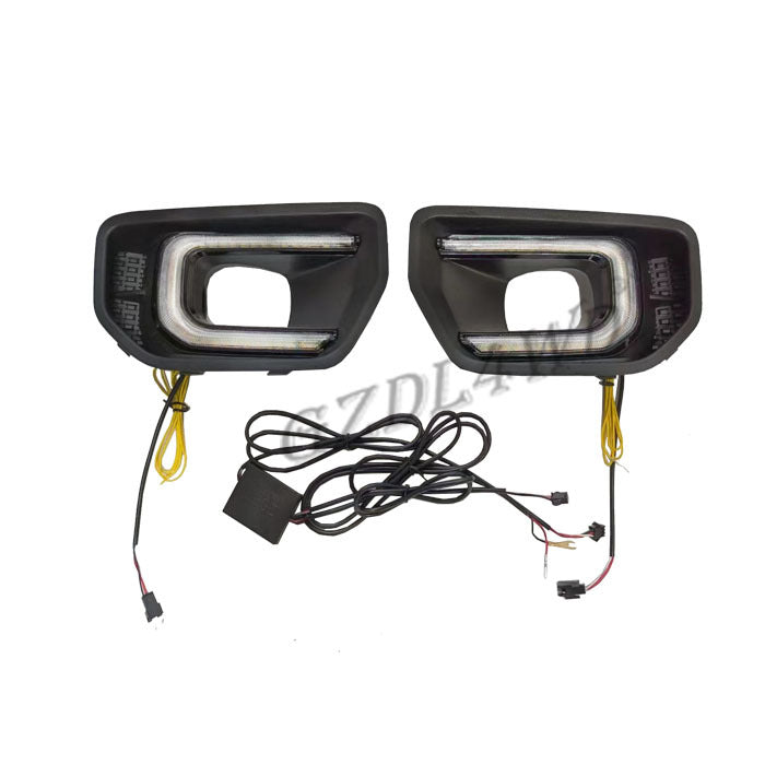 GZDL4WD LED DRL Fog Light Assembly 55W White/Yellow OEM Replacement for Ranger T9 2023+ XL XLS XLT Sport