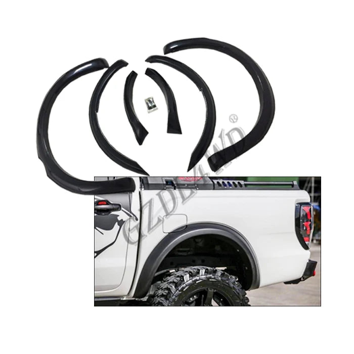 GZDL4WD Slim Fender Flares for Ranger T7 Wildtrak 4x4 Accessories Wheel Arches