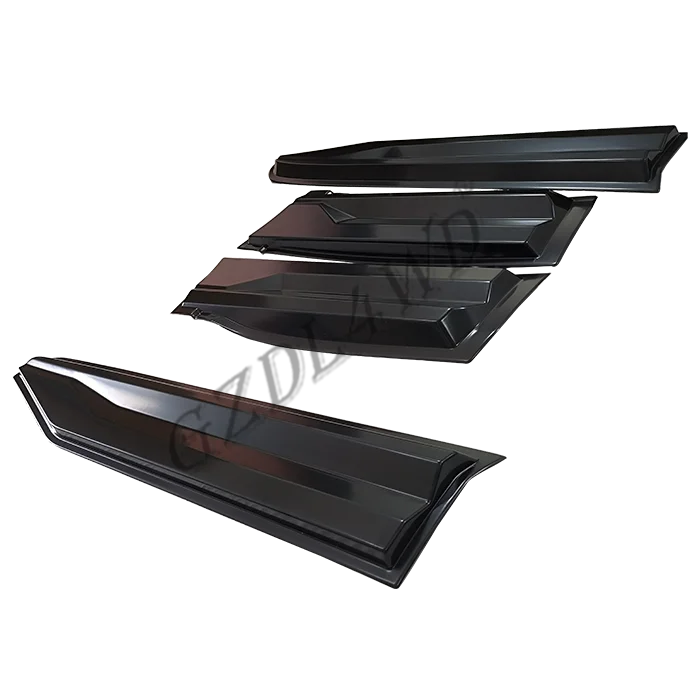 GZDL4WD Smooth Black Side Door Body Molding Cover Trim Car Accessories Body Side Molding Trim for Everest 2023