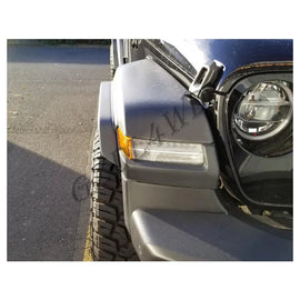 GZDL4WD Textured Flat Fender Extension Front Flare for Wrangler Jl