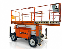 Load image into Gallery viewer, 2016 Snorkel 3370RT Rough Terrain Scissor Lift