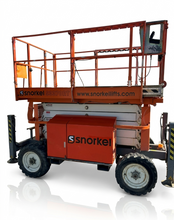 Load image into Gallery viewer, 2016 Snorkel 3370RT Rough Terrain Scissor Lift