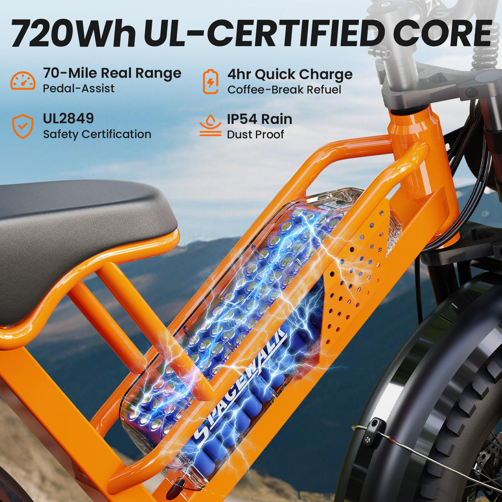 Fat Tire Electric Bike New Style 48V 750W Fat Tire Electric Mountain Bike with 15Ah Battery, Fast Adult E-Bike, Off Road Bicycle with US Warehouse Stock