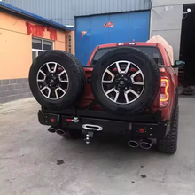 Load image into Gallery viewer, Pickup / multi-fitment Rear Bumper with Spare Tire Rack