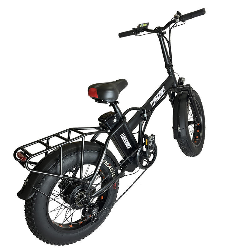 Cargo Electric Bike Factory Direct Cargo Electric Bike 48V 500W 7 Speed 20" Folding Fat Tire Electric Bike for Adults, Heavy Duty Folding E-Bike