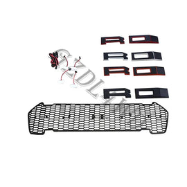 GZDL4WD Car Accessories Abs Led Grill for Ranger  T7 Grill With Light