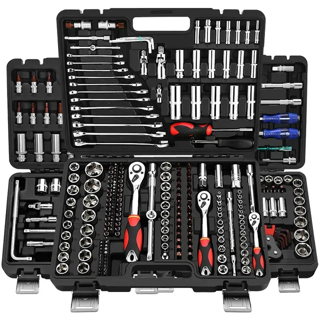 Mechanics Auto Repair Ratchet Torque Wrench Socket Hand Tool Set