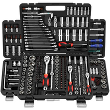 Load image into Gallery viewer, Mechanics Auto Repair Ratchet Torque Wrench Socket Hand Tool Set