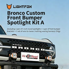 Load image into Gallery viewer, SUV / truck multi-fitment Front Bumper Kit with Bull Bar, Light Mount and Skid Plate