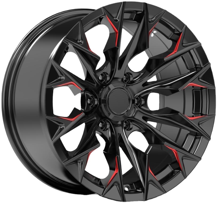 [RIM-044] 2015-2024 Toyota Hilux 16 Inch 6x139.7 Cast Alloy Wheel Set Of 4 Matte Black
