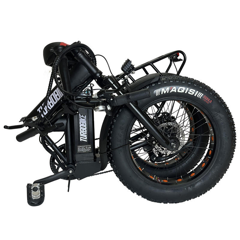 Cargo Electric Bike Factory Direct Cargo Electric Bike 48V 500W 7 Speed 20" Folding Fat Tire Electric Bike for Adults, Heavy Duty Folding E-Bike