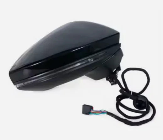 Audi A6 Right Side Mirror Assembly Black 12-Wire 4KD857410