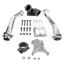 Load image into Gallery viewer, Ford 7.3L Powerstroke 1994-1997 Stainless Steel Bellowed Turbo Up-Pipe Kit with Turbo Pedestal