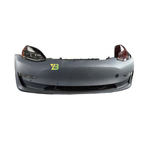 Load image into Gallery viewer, Complete OEM front bumper assembly for Tesla Model 3 (incl. radiator fan mount)