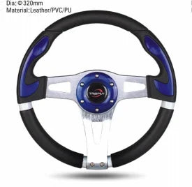 Universal 3-Spoke Racing Steering Wheel Black/Red 320 mm / 350 mm – VW, BMW, Porsche