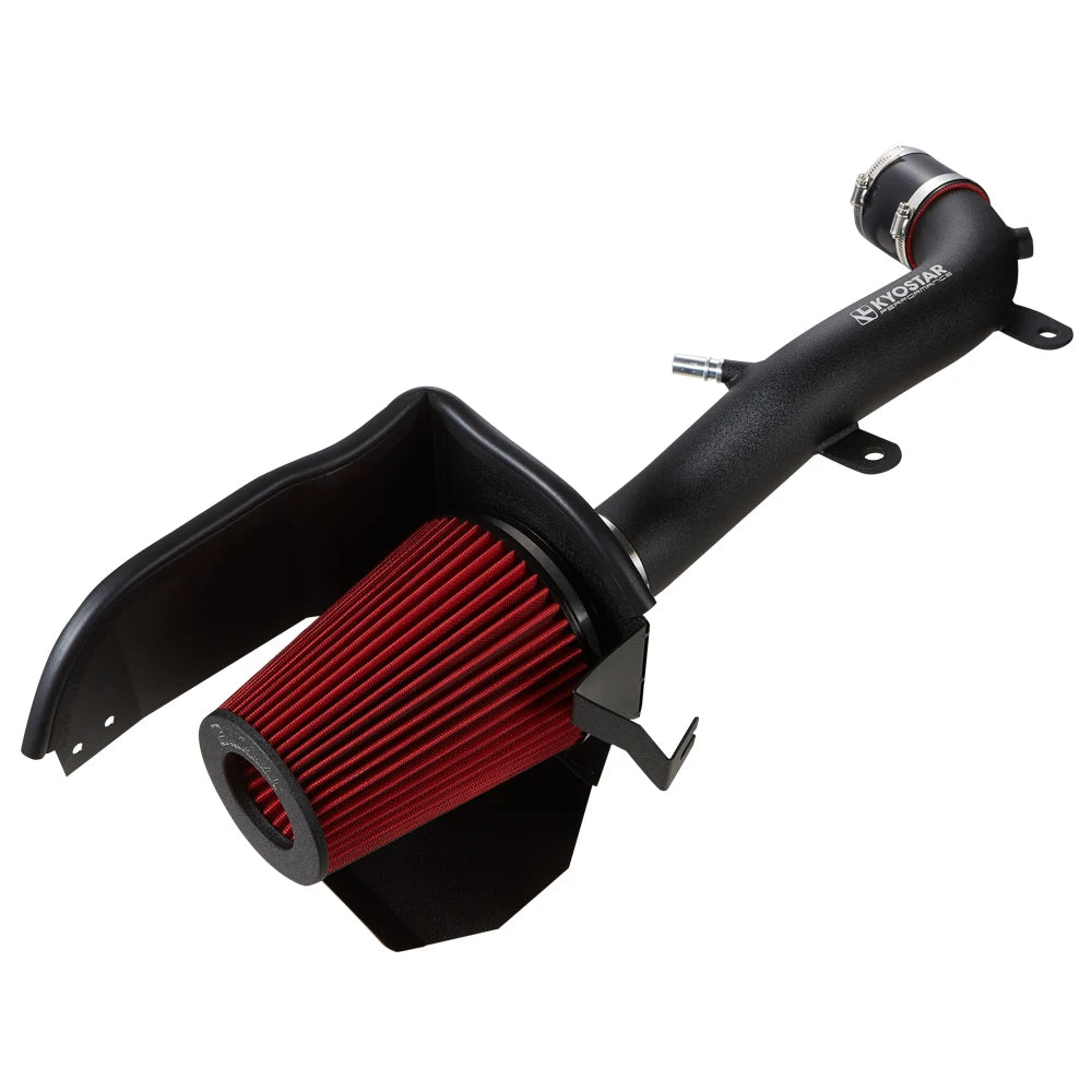 Jeep Wrangler JL 2018-2022 / Gladiator JT 2020-2022 3.6L V6 Aluminium Short Ram Cold Air Intake - Black / Red