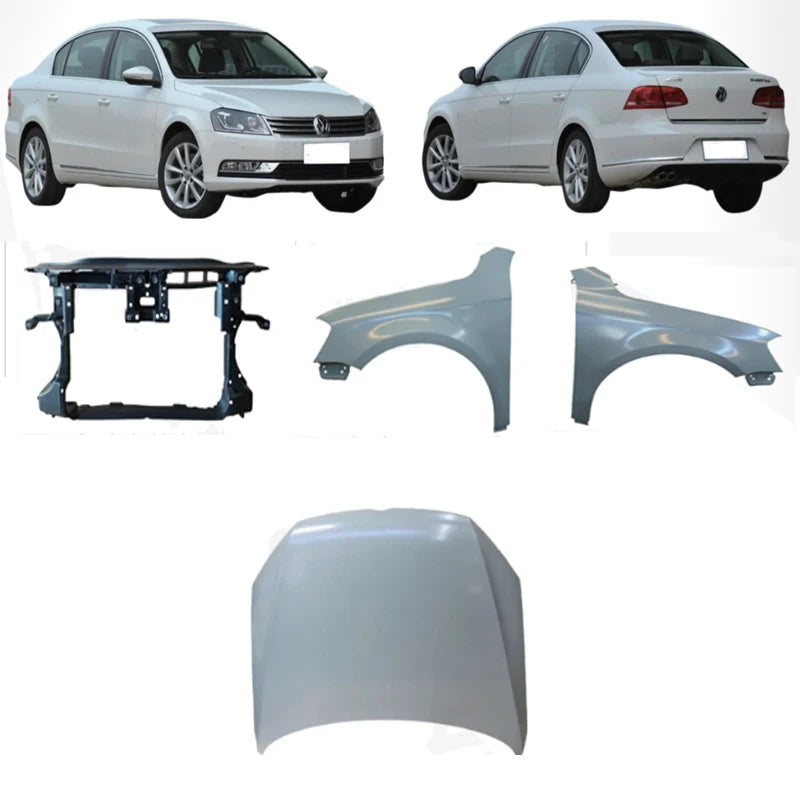 Volkswagen Passat B7 2010– Radiator Support, Front Fender and Bonnet 3AA805588B L3AA821021 L3AA823031