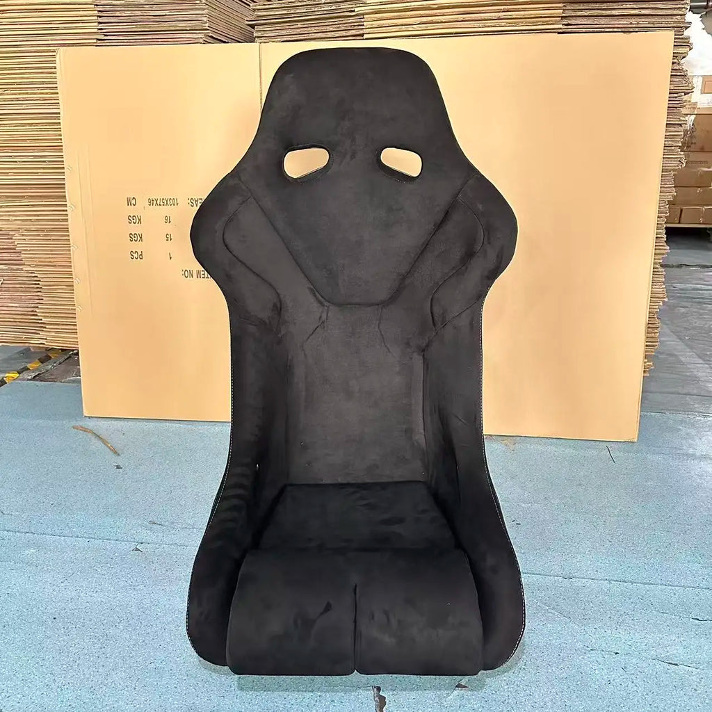 SEAT-044 Universal Racing Bucket Seats Black Embroidery Fixed Back Modified