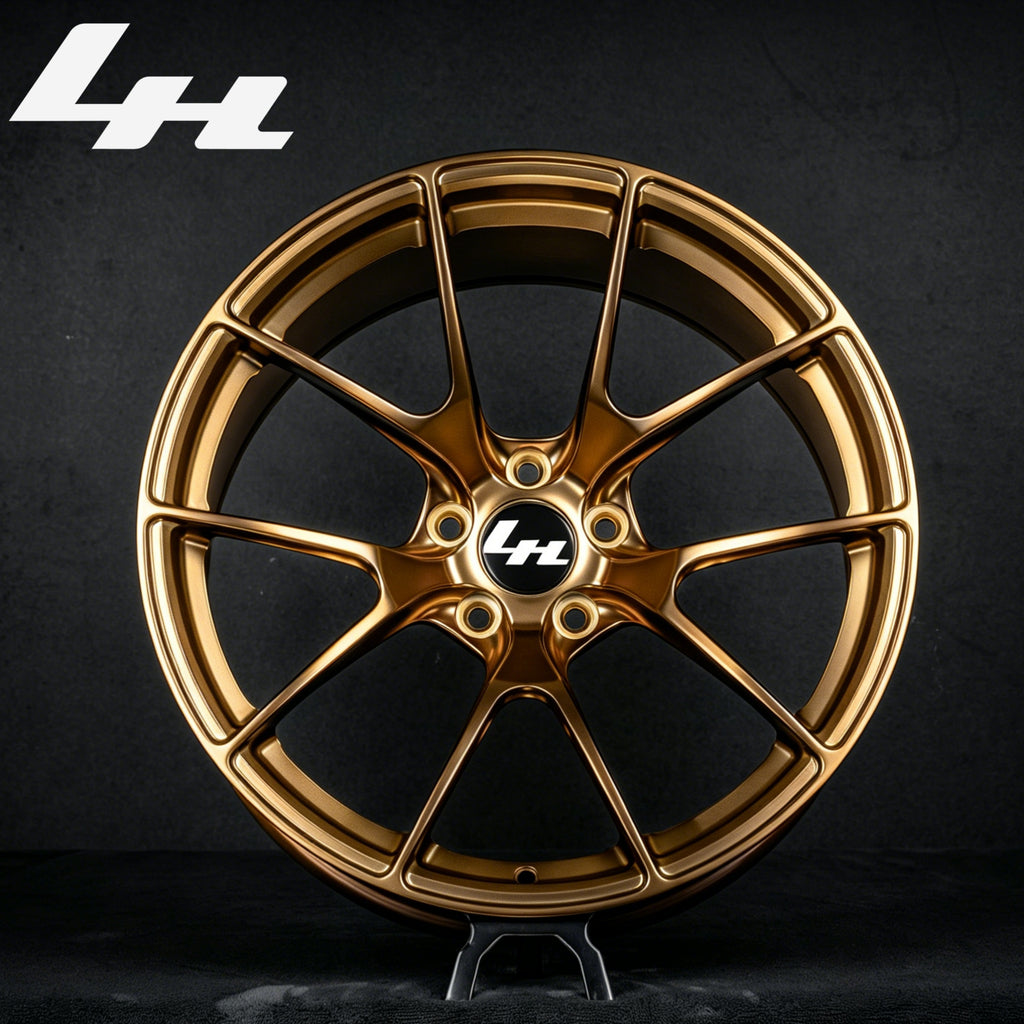Universal 17-24 Inch ET50 10-Spoke Matte Bronze Forged Sports Alloy Wheel