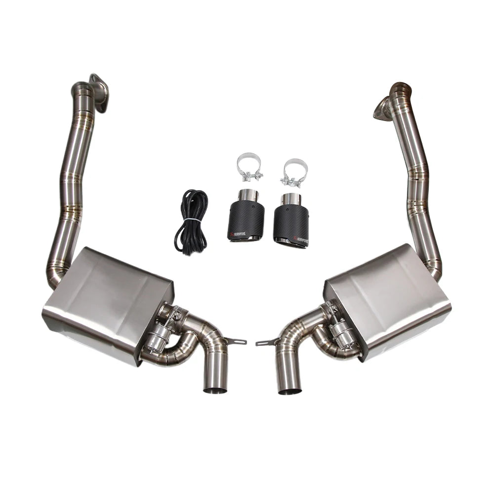Porsche Cayman / Cayman S 981 2013-2016 2.7L 3.4L Titanium Catback Exhaust System with Heat Shield