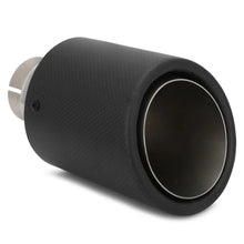 Load image into Gallery viewer, Universal Stainless Steel Dual Carbon Fibre Exhaust Muffler Tips, Straight End