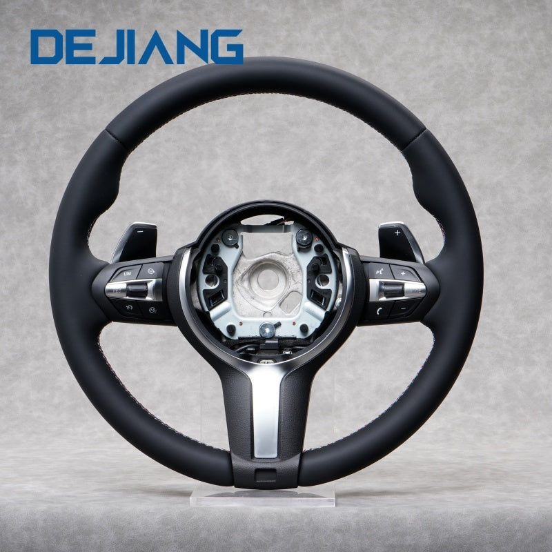 DEJIANG custom full leather steering wheel for BMW 1 2 3 4 Series F20 F30 F32