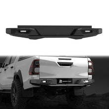 Load image into Gallery viewer, ArmorLine heavy-duty carbon steel rear bumper for Toyota Hilux 2015-2024
