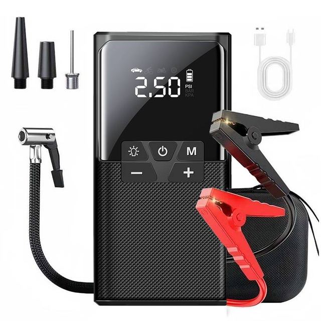 99800mWh 2000A Peak Lithium Jump Starter Car Booster 12V