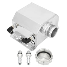 Load image into Gallery viewer, Universal 1 Litre Aluminium Tank, Black - Coolant Overflow / Oil Catch Tank, 12 mm Ports