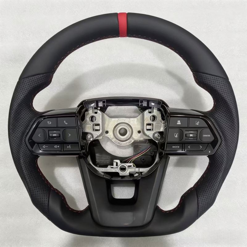 Toyota Land Cruiser Hilux Prado Cruise Control Leather Steering Wheel