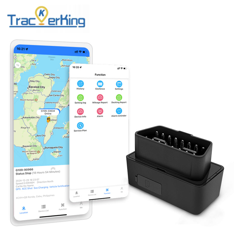 Universal OBDII Plug-and-Play GPS Vehicle Tracker