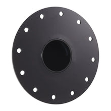 Load image into Gallery viewer, Universal Straight Billet Aluminium Fuel Cell Cap and Fast Fill Filler Neck - 12 Bolt Flange, Black