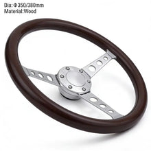 Load image into Gallery viewer, Universal Wood Rim 3-Spoke Steering Wheel 350 / 380 mm – VW Passat, Porsche Cayenne