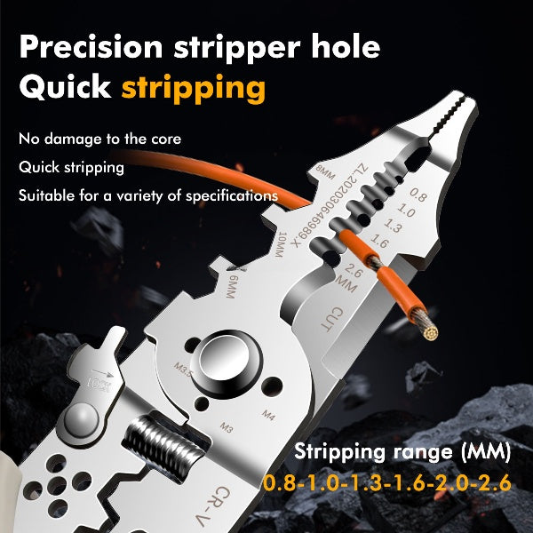 Wire Stripper Tool – 21-in-1 Industrial Pliers for Stripping, Cutting & Crimping with OEM Support