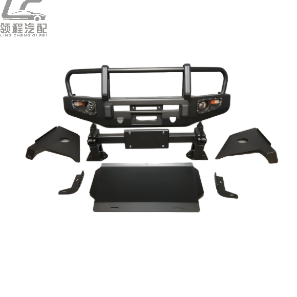 Toyota Land Cruiser Steel Front Bumper Bull Bar with Winch Plate