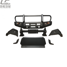 Load image into Gallery viewer, Toyota Land Cruiser Steel Front Bumper Bull Bar with Winch Plate